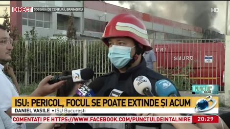 Ce spun pompierii despre incendiul puternic de pe Şoseaua de Centură