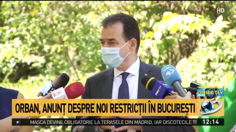 Ludovic Orban, detalii importante despre noile restricții. Autoritățile pregătesc controale la sânge