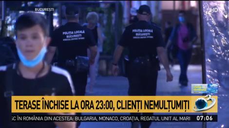 Terasele s-au &icirc;nchis la ora 23.00, clienții au refuzat &icirc;nsă să plece de la