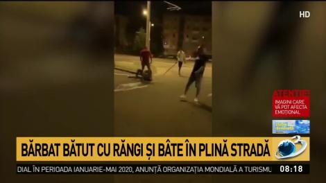 Bătaie cu răngi şi b&acirc;te pe străzile din Baia Mare