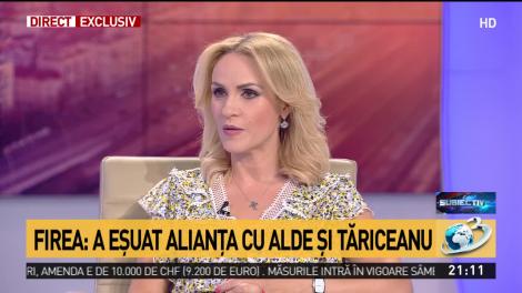 Gabriela Firea, prima reacție referitoare la candidatura lui Tăriceanu la Primăria Capitalei: "Nu voi face niciodată afirmații dezagreabile"