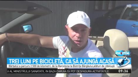 Un t&acirc;năr a plecat cu bicicleta &icirc;n cursa vieţii sale: Barcelona &ndash; Bistriţa B&acirc;rgăului