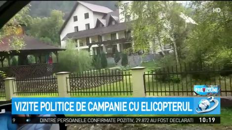 Vizite politice de campanie cu elicopterul