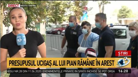 Presupusul ucigaş al lui Pian rămâne în arest