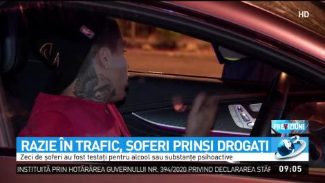 Razie uriașă în București pentru prinderea șoferilor drogați sau beți