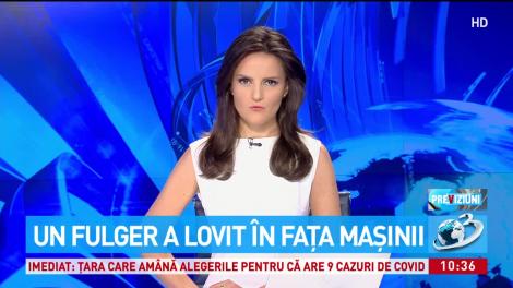 Imaginile incredibile cu un fulger surprinse de un şofer