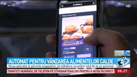 Automat pentru v&acirc;nzare alimentelor calde