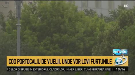 Cod portocaliu de vijelii. Unde vor lovi furtunile