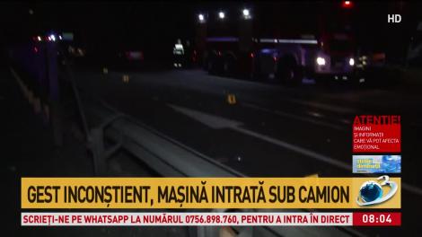 Accident tragic pe autostrada Bucureşti-Piteşti! Un copil de doi ani şi mama lui au fost ucişi de gestul inconştient al unui şofer de TIR