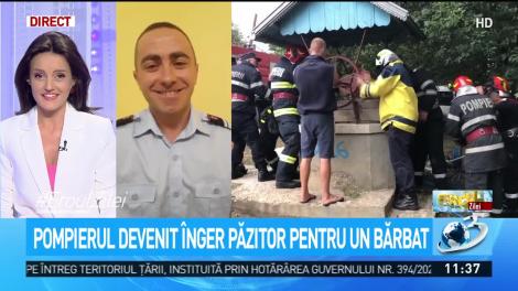 Daniel Savin, pompierul devenit &icirc;nger păzitor pentru un bărbat