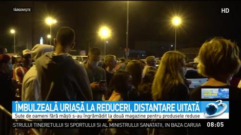 &Icirc;mbulzeală uriaşă la reduceri, distanţare uitată