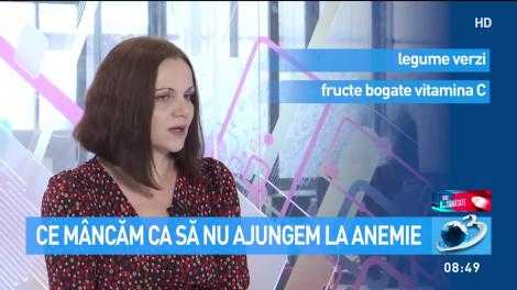 Sfat de sănătate. Ce alimente trebuie să m&acirc;ncăm pentru a nu ajunge la anemie