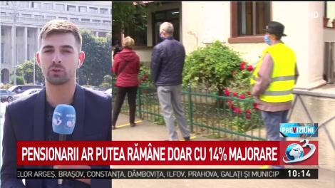 Pensionarii ar putea rămâne doar cu 14% majorare