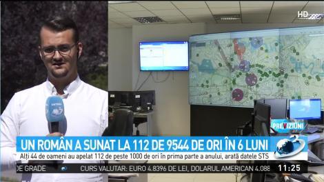 Un rom&acirc;n a sunat la 112 de 9544 de ori &icirc;n 6 luni