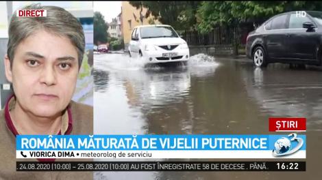 Rom&acirc;nia măturată de vijelii puternice