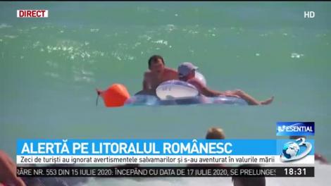 Pericol uriaș pe litoralul rom&acirc;nesc! Apelul salvamarilor către turişti: &rdquo;Nu intraţi &icirc;n apă pe steag roşu!&rdquo;