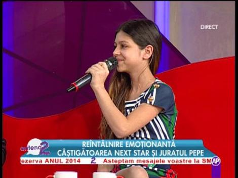 Vanessa Marzavan, câştigătoarea "Next Star": "O parte din banii câştigaţi o să-i dau surorii mele"