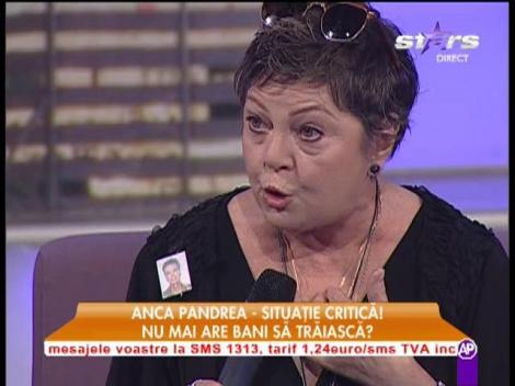 Anca Pandrea: "Nu sunt într-o situaţie financiară disperată"