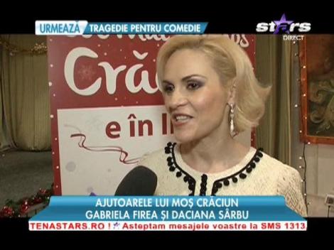 Daciana Sârbu şi Gabriela Firea, ajutoarele lui Moş Crăciun