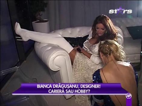 Bianca Drăguşanu, ultimele pregătiri înainte de prezentarea colecţiei sale de haine