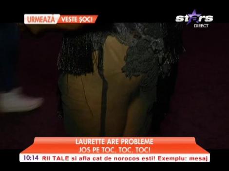 Laurette are probleme cu varicele şi vergeturile