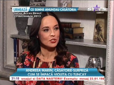 Andreea Marin s-a căsătorit într-un sătuc