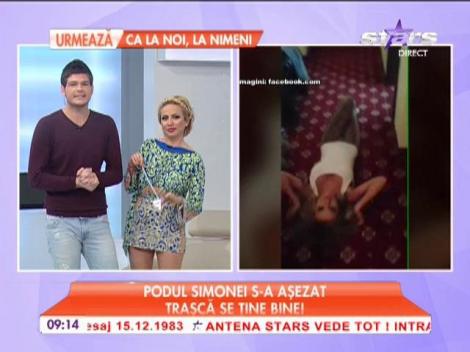 Simona Traşcă, exerciţii de gimnastică