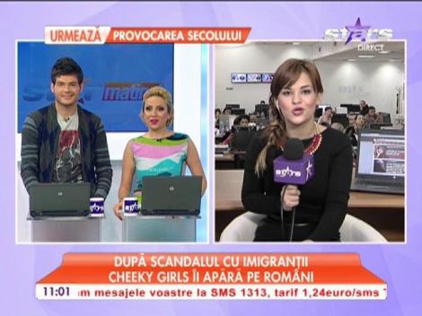 După scandalul cu imigranţii Cheeky Girls îi apără pe români