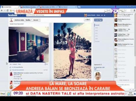 Andreea Bălan se bronzează în Caraibe