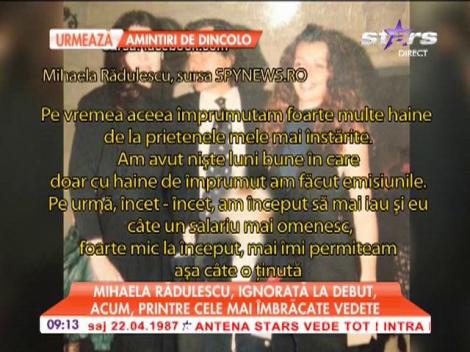 Mihaela Rădulescu, ignorată şi săracă la debutul în televiziune