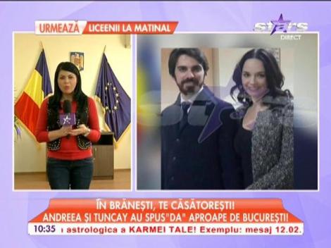 Andreea Marin şi Tuncay au spua "DA" aproape de Bucureşti