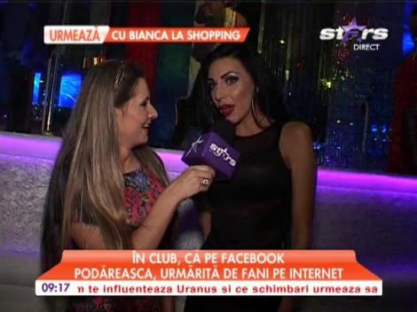 Podăreasca, urmărită de fani pe internet