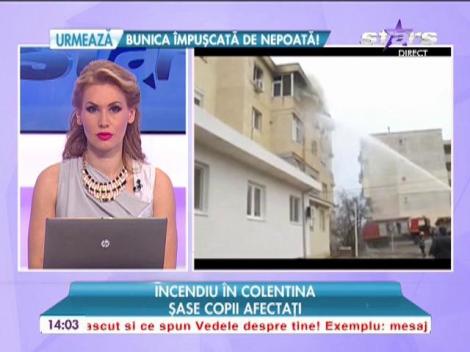 Incendiu în Colentina. 6 copii au fost intoxicaţi cu fum