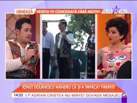 Ionuţ Dolănescu mândru că şi-a împăcat părinţii