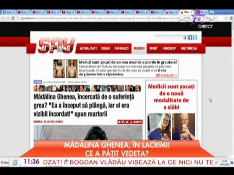 Mădălina Ghenea, în lacrimi