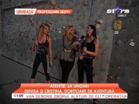 Denisa Bitză şi Cristina Roman, doritoare de aventură