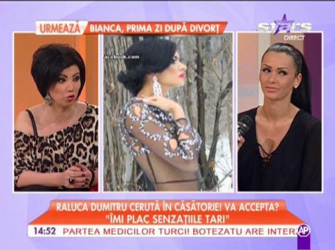 Raluca Dumitru cerută în căsătorie pe internet