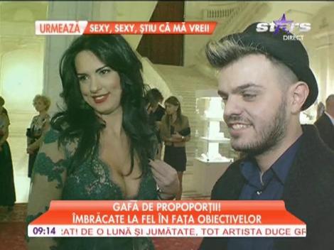 Lavinia Pîrva şi Nicoleta Luciu, îmbrăcate la fel în faţa obiectivelor