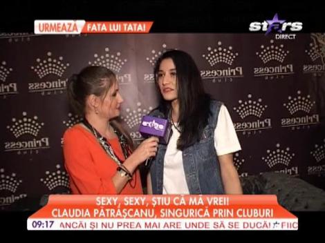 Claudia Pătrășcanu, singurică prin cluburi