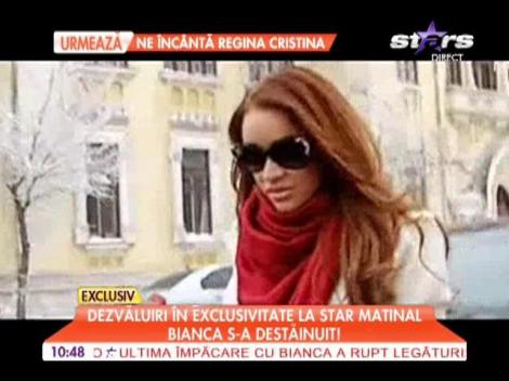 Bianca, dezvăluiri în exclusivitate la Star Matinal