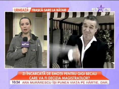 Zi încărcată de emoţii pentru Gigi Becali