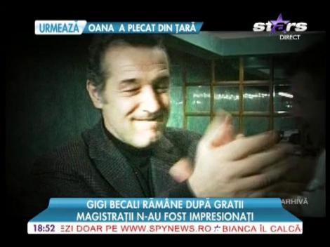 Gigi Becali rămâne la închisoare!