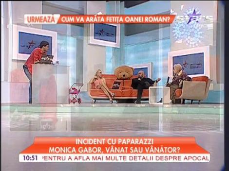 Monica Gabor, incident cu paprazzi