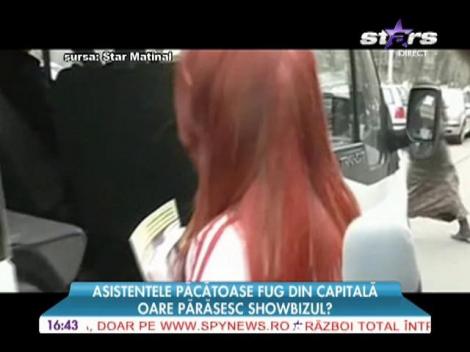 Sexy asistentele Ana Mocanu şi Loredana Chivu fug din Capitală