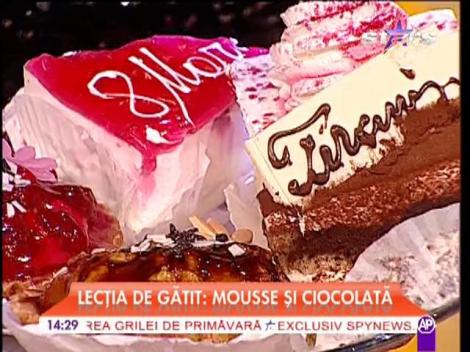 Lecţia de gătit: mousse şi ciocolată