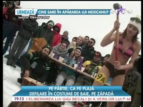 Pe pârtie, ca pe plajă