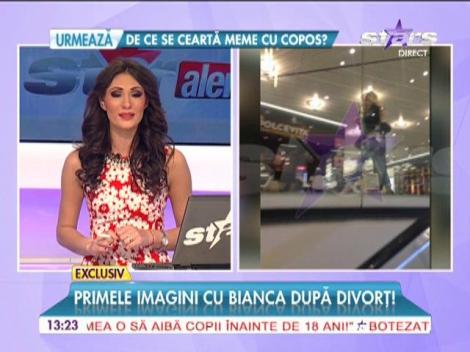 Primele imagini cu Bianca după divorţ