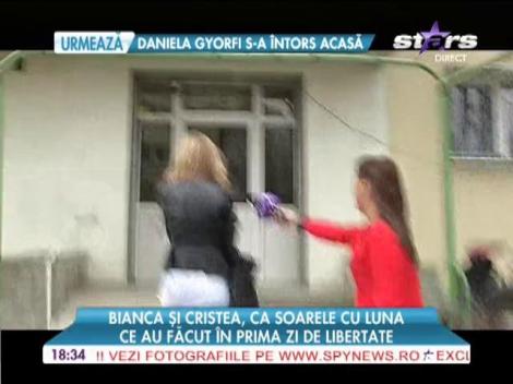 Bianca şi amantul Cristea, în oraş, la 24 de ore după ce blonda a divorţat!