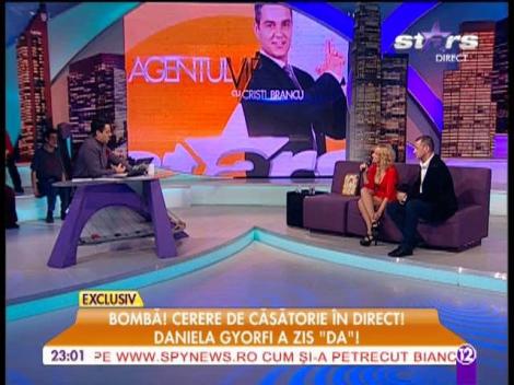 Daniela Gyorfi, cerută în căsătorie la ”Agentul VIP”!