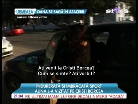 Alina Borcea, vizibil afectată de tot ceea ce i se întâmplă ei şi soţului ei